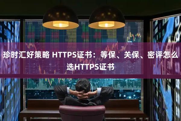 珍时汇好策略 HTTPS证书：等保、关保、密评怎么选HTTPS证书